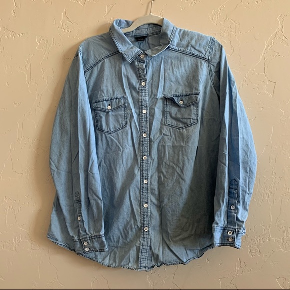 torrid Tops - Torrid Button Chambray Shirt